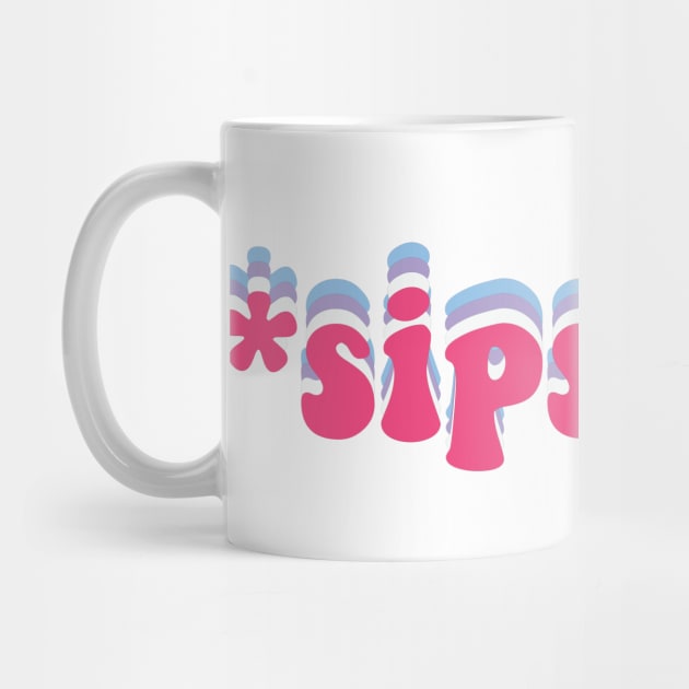 Sips tea by snowshade